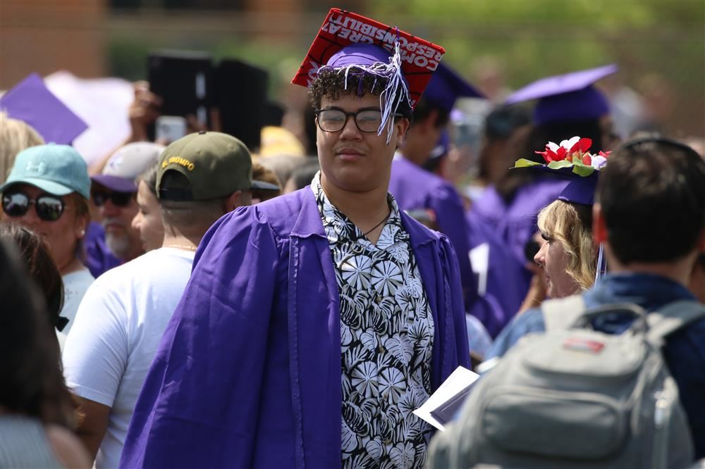 Graduating picture - student standing