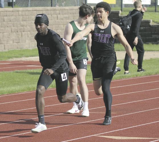  Joshua Martinez Marte Throws a Disc at Track Meet